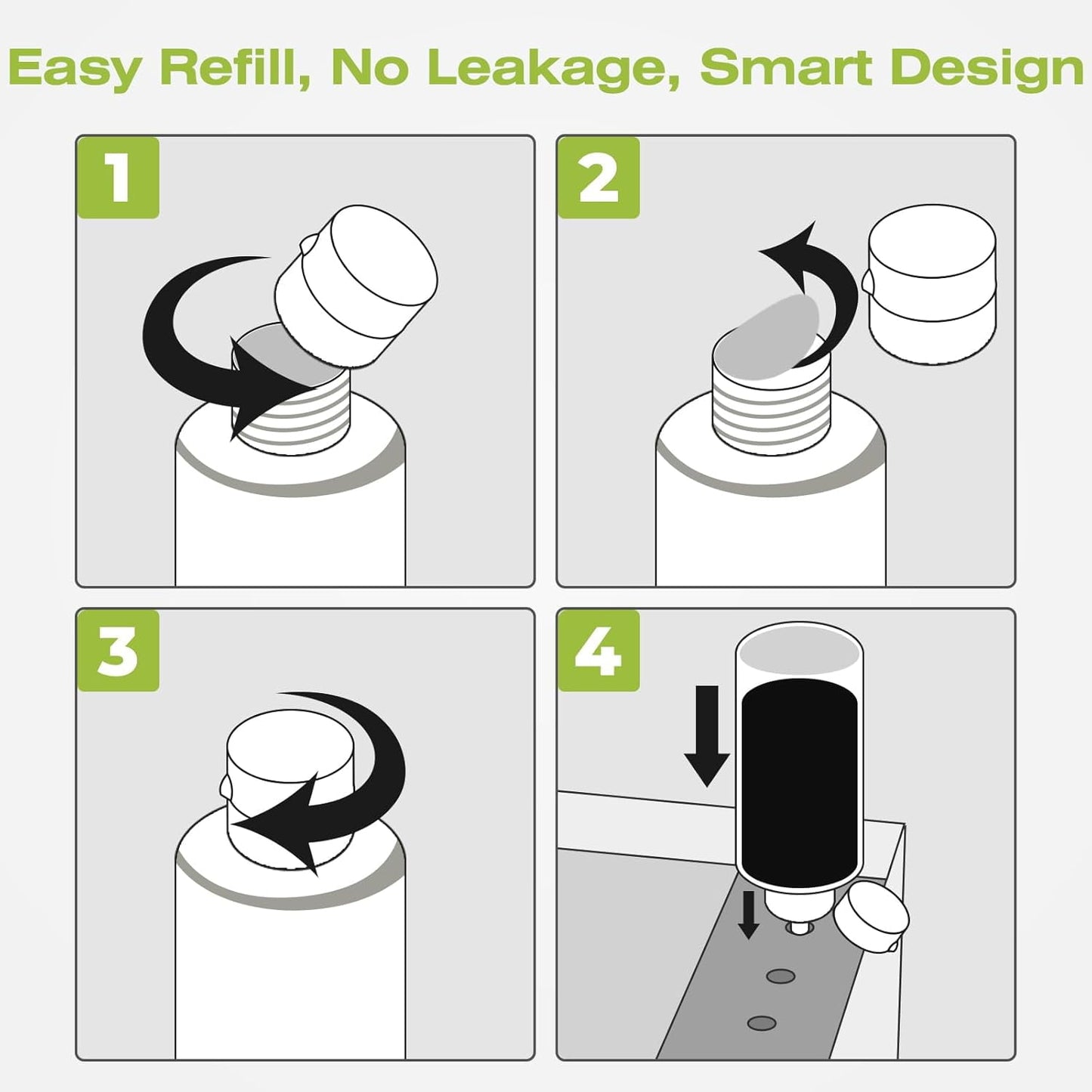 31 32XL Ink Bottle Set Compatible for HP 31 32XL Ink Bottle for HP Smart Tank 7301 7001 7602 5000 6001 5101 5102 5103 Plus 651 551 455 457 450 All-in-One Printer (140 ML 32XL Black Ink 70 ML 31 CMY)