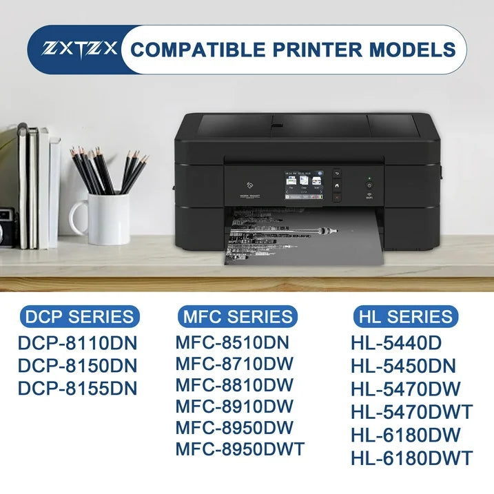 TN750 Toner Compatible for Brother TN750 Black Toner Cartridges Printer