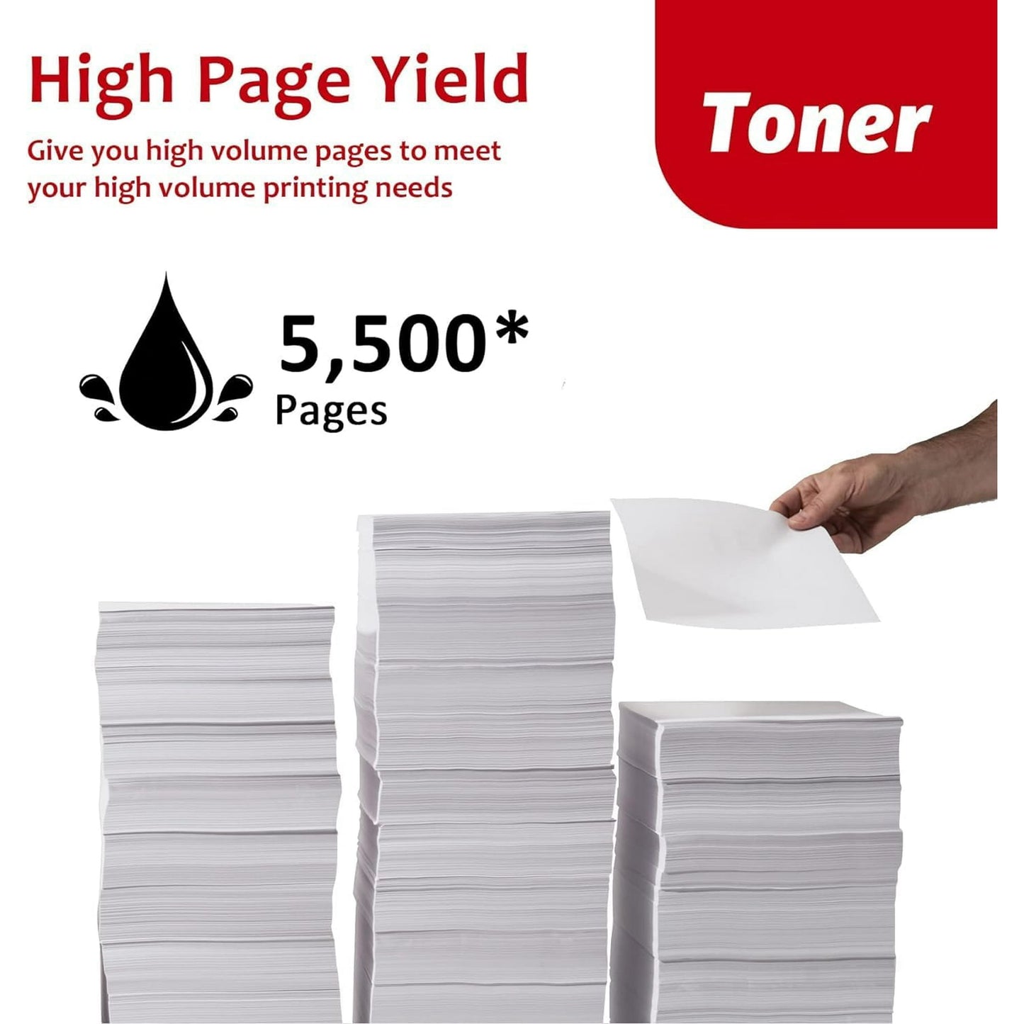 121 Toner Cartridge 1 Black 121 Toner Replacement for Canon 121 ImageCLASS D1620 D1650 Printer