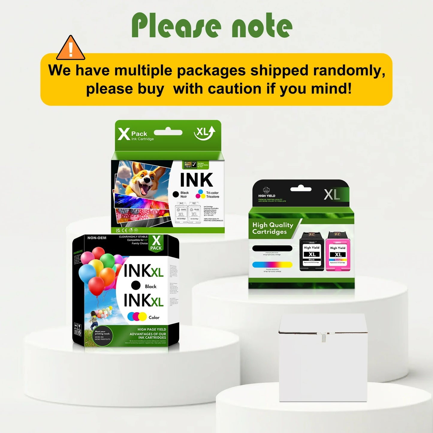 62XL Ink Black/Tri-Color Compatible for HP 62 Ink Cartridges for HP Envy 7640 Officejet 8040 Printer