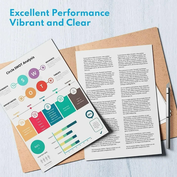 410A Toner Cartridge High Yield (4-Pack) Set with Chip Compatible for HP Color M477fnw | CF410A CF411A CF412A CF413A