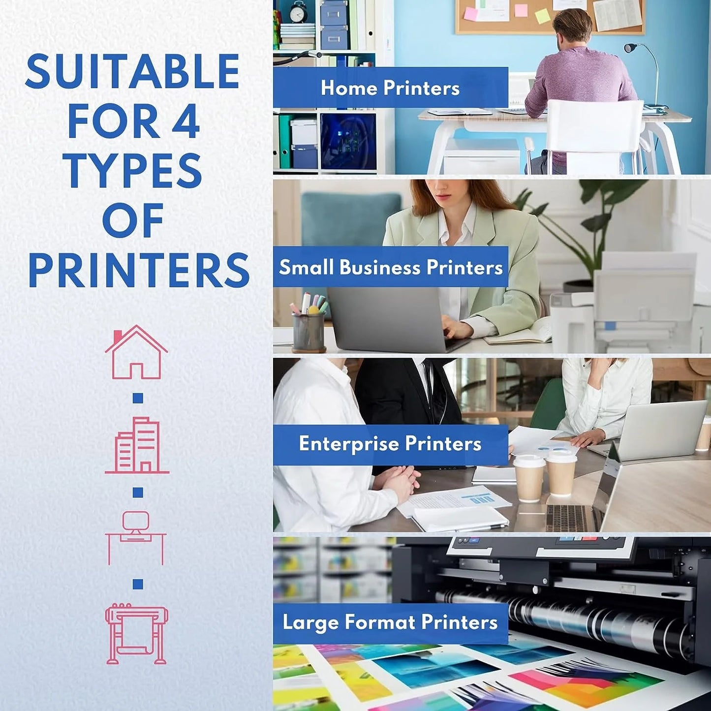 48A Toner Cartridge (with Chip), W1480A | 1 Black 148A Toner Compatible for HP Pro 4001 4001dn 4001dw, MFP 4101 4101fdn 4101fdw Printer