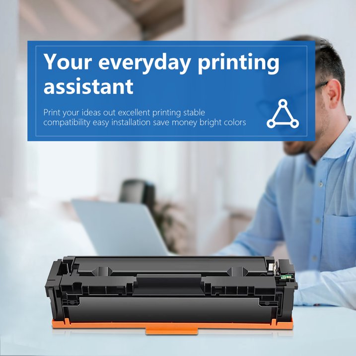 206A Toner With Chip Compatible for HP 206A W2110A Toner Cartridges 5 Pack M255dw M255nw M282nw Printer ( 2 Black 1 Cyan 1 Yellow 1 Magenta)