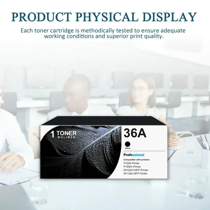 36A CB436A Toner Cartridge Compatible for HP 36A CB436A Black Toner Cartridge for M1522n Printer