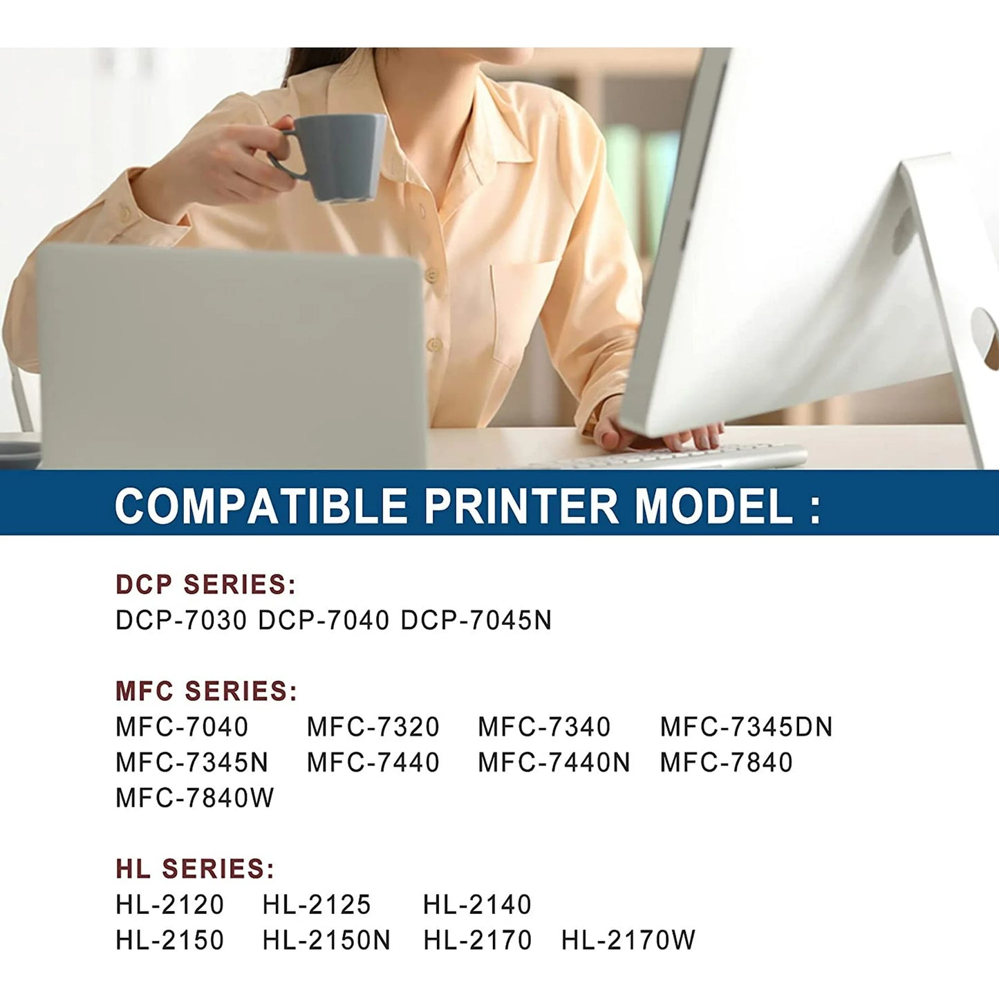DR360 Black Drum Unit Replacement for Brother DR360 Drum Unit Compatible for HL-2120 Printer (1BK).