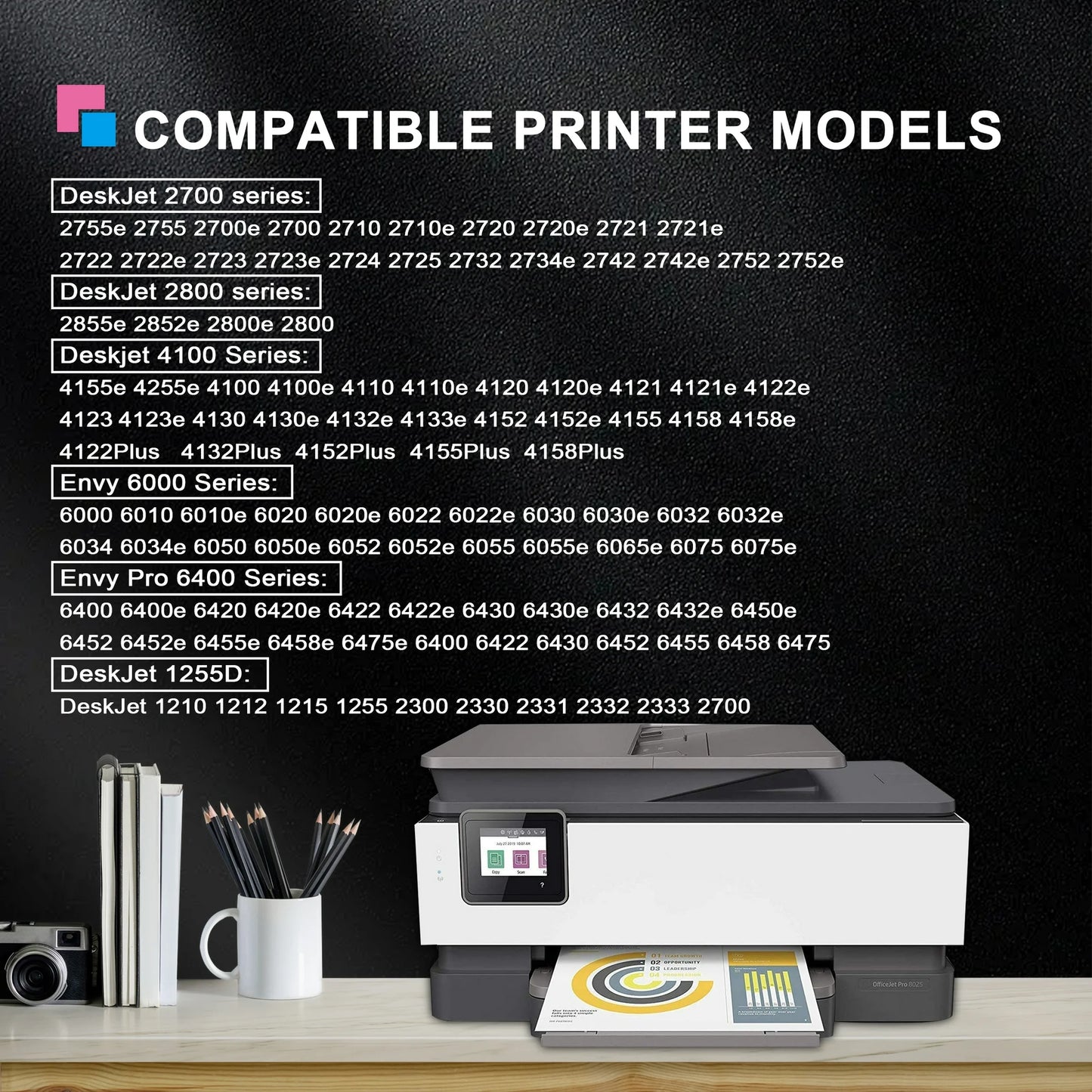 67XL 67 Ink Cartridge Compatible for HP 67 XL Ink Cartridges Deskjet 2742e Envy 6000 6010e Black Tri-Color