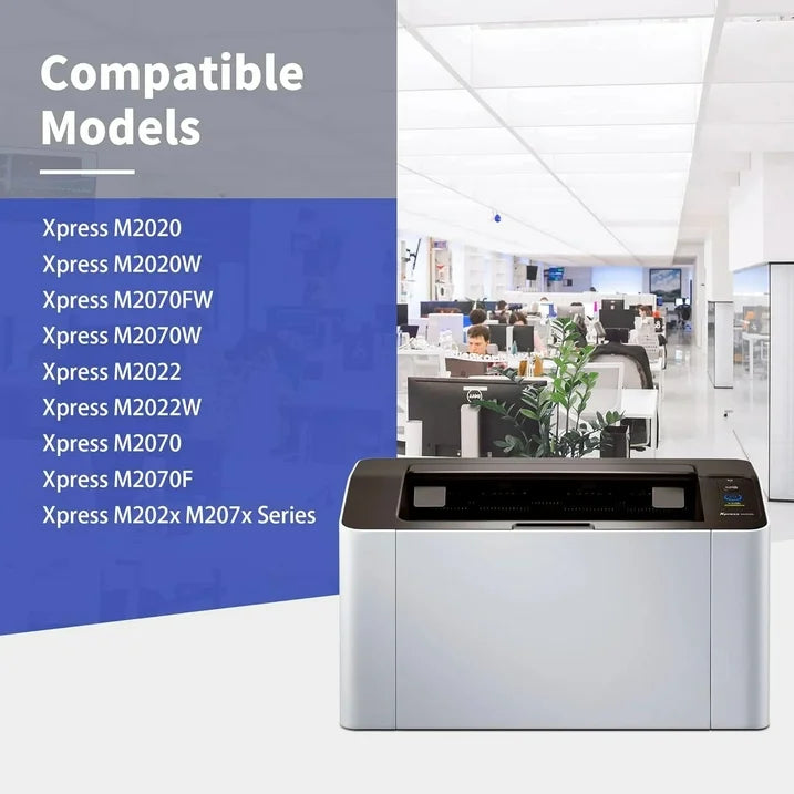 MLT-D111S SU814A 2-Pack Black Toner Cartridge Replacement for Samsung D111S MLT111S Work with Samsung MLT D111S 111SToner Xpress M2020 M2022 M2070FW Printer