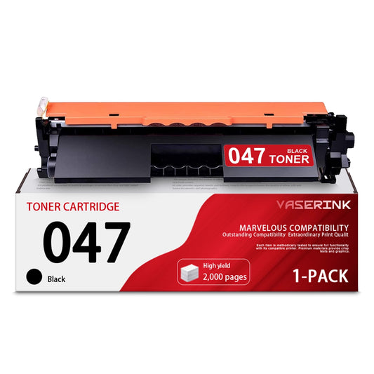 047 2164C001AA Toner Cartridge Black 1-Pack Replacement for Canon 047 ImageCLASS MF113W LBP113W MF110/LBP110 Series Printer