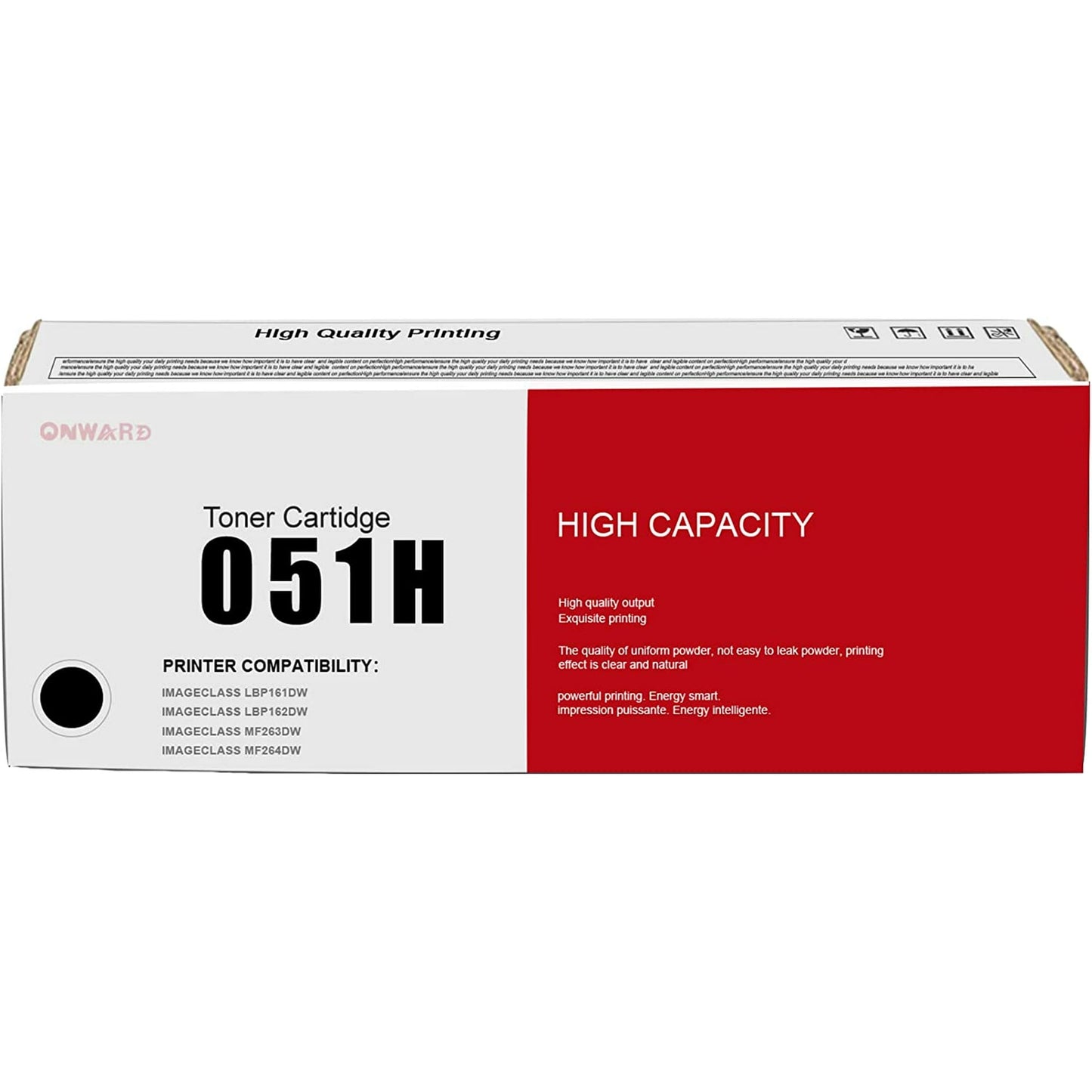 051H-Black(2168C001) Toner Cartridge Replacement for Canon 051H i-SENSYS MF260/LBP260 LBP160 MF264dw Printers