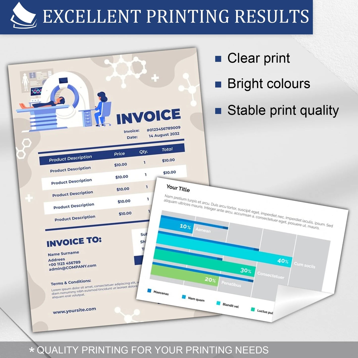 LC401XL Ink Cartridges for Brother Printer High Yield Replacement for Brother LC401XL Ink Cartridges (5 Pack，2*Black 1*Cyan 1*Magenta 1*Yellow)