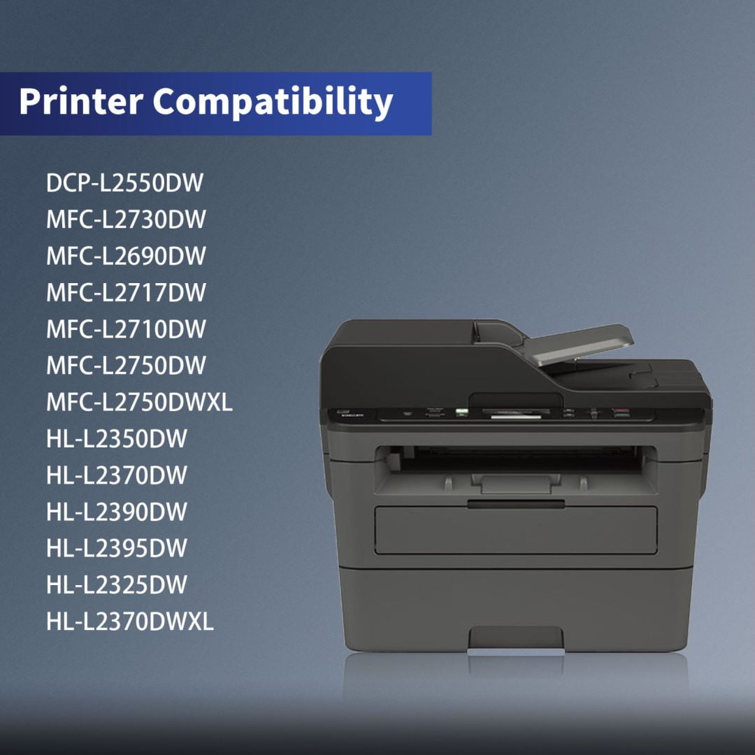 High Yield TN760 Toner Cartridge Replacement for Brother MFC-L2730DW MFC-L2690DMFC-L2717DW MFC-L2710DW MFC-L2750DW Printer 2 Pack Black