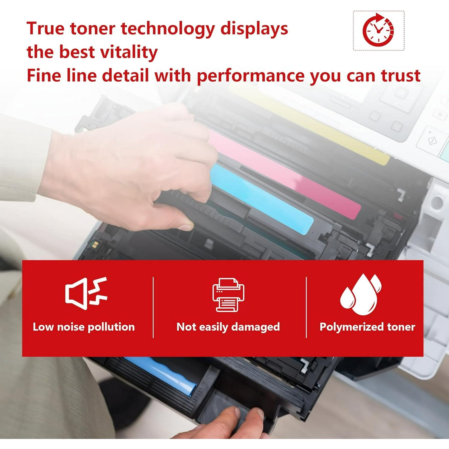 131 Toner Cartridge High Yield 4 Pack Replacement for Canon CRG-131 CRG131 ImageCLASS MF8280Cw MF620C MF624Cw MF628Cw MF8050Cn MF8080Cw Printer Ink (BK/C/M/Y)