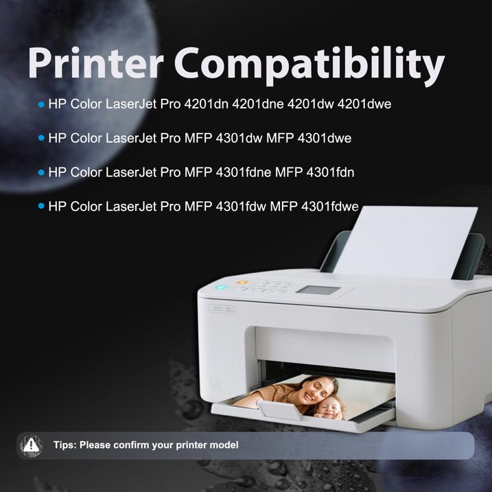 210A Toner Cartridge with Chip Compatible for HP 210A(BK/C/Y/M)Toner Cartridge for Color Laserjet Pro 4201dn 4201dne 4201dw(4 Pack)