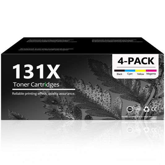 131X Toner Cartridge for Compatible HP 131X Combo Pack Toner Cartridges Printer (4-Pack)