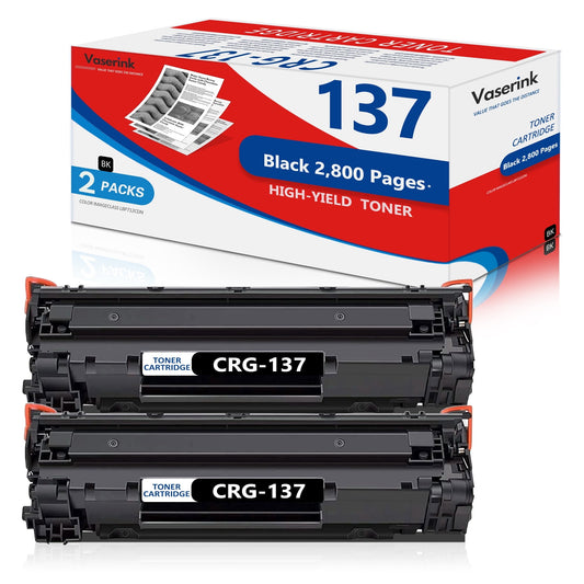 137 Toner Cartridge CRG-137 Toner Replacement for Canon ImageClass MF212w MF216n Printer, 2 Black