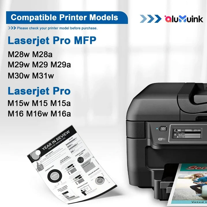 48A Toner Compatible for HP 48A CF248A Toner Cartridge for Laserjet M15a M30w M16a Printer (Black)