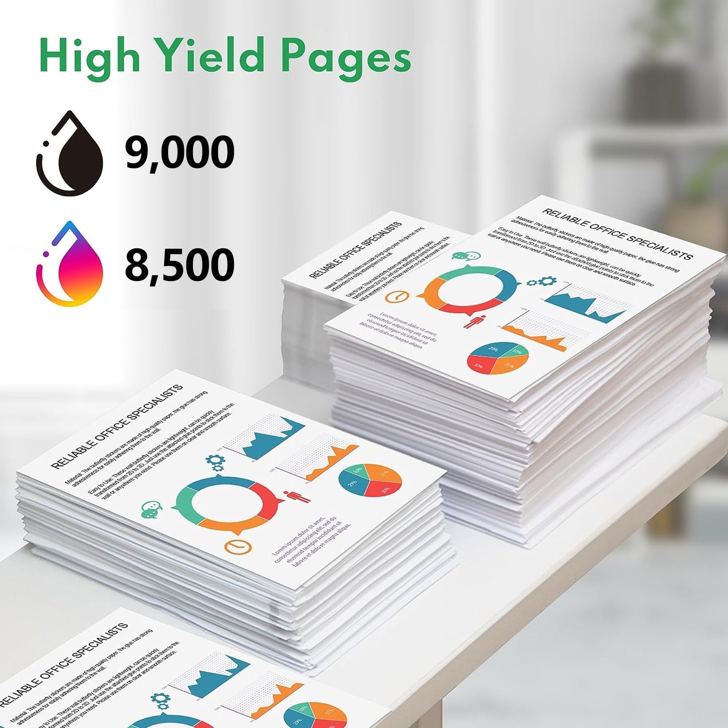 31 32XL Ink Bottle Set Compatible for HP 31 32XL Ink Bottle for HP Smart Tank 7301 7001 7602 5000 6001 5101 5102 5103 Plus 651 551 455 457 450 All-in-One Printer (140 ML 32XL Black Ink 70 ML 31 CMY)