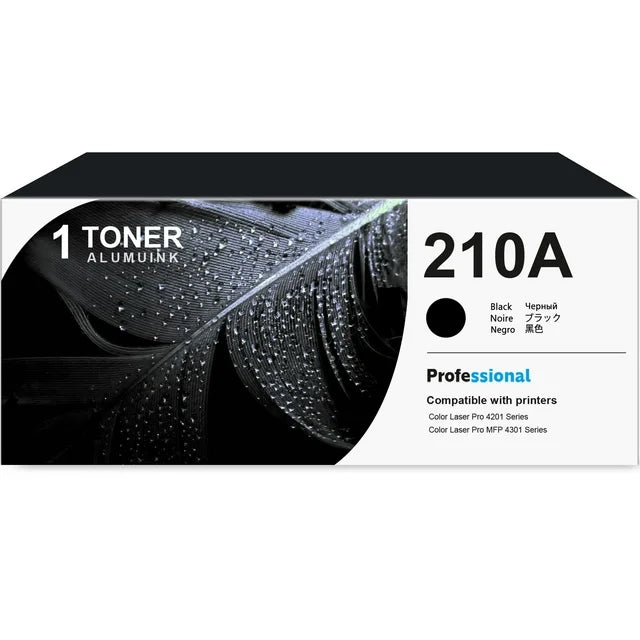 210A W2100A Toner Cartridge Black 1-Pack Compatible for HP 210A W2100A Toner Cartridges for Color Laser Pro 4201, Color Laser Pro MFP 4301 Series Printer