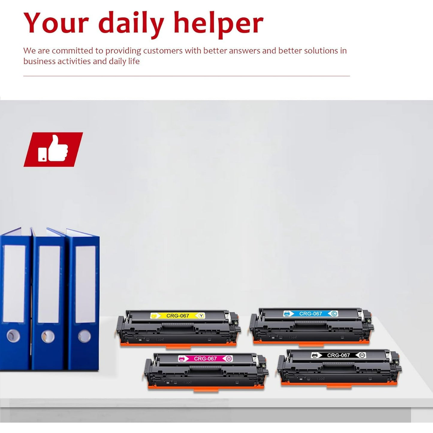 067 (Black Cyan Magenta Yellow, 4 Pack) Toner Cartridge Replacement for Canon 067 067H Cartridge MF656Cdw MF654Cdw MF653Cdw LBP632Cdw Printer