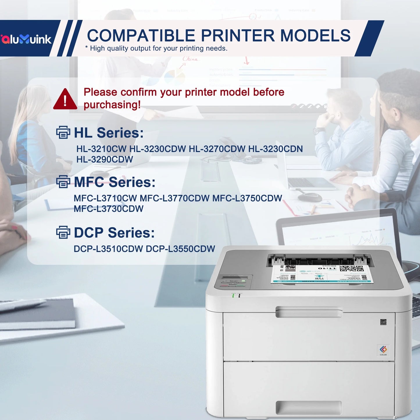 TN223 TN 223 Toner Cartridges 3 Pack Replacement for Brother TN-223 TN227 HL-L3290CDW MFC-L3750CDW Printer (1BK/1C/1M/1Y)