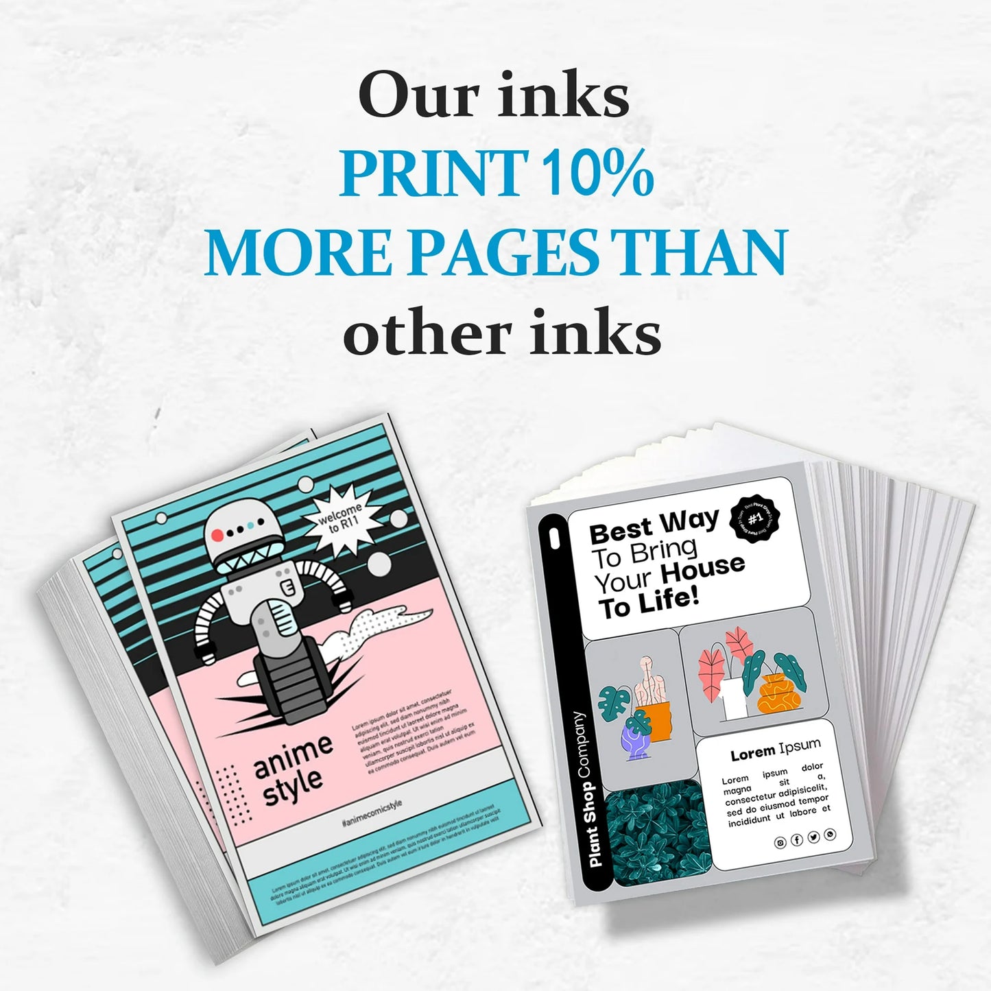 ALUMUINK OfficeJet Pro 962XL Ink Cartridge, 5-Pack, Black Cyan Magenta Yellow