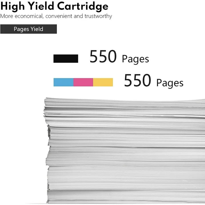 LC203 Ink Cartridges Replacement for Brother LC203 Ink for MFC-J460DW MFC-J480DW Printers (5PK)