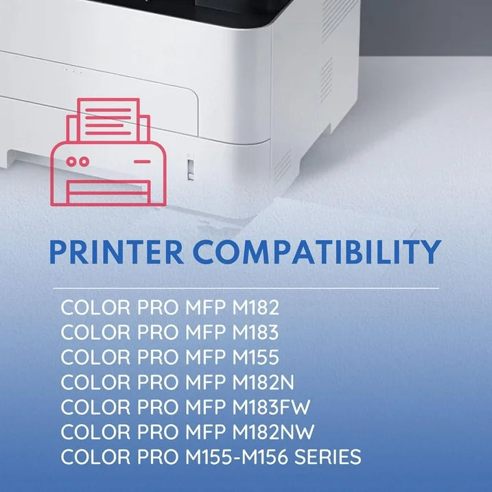 215A Toner with Chip Compatible for HP 215A Toner Cartridges for Color Pro MFP M183 M155 Printers