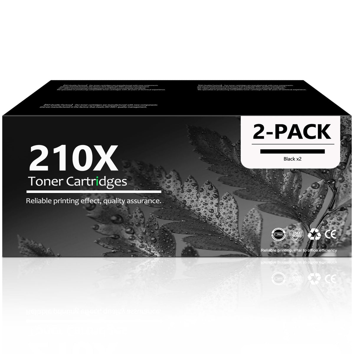 210X Toner Cartridges Compatible for 210X W2100X Black Toner cartridge for Color LaserJet Pro 4201dn 4201dne Printer (2 Pack)