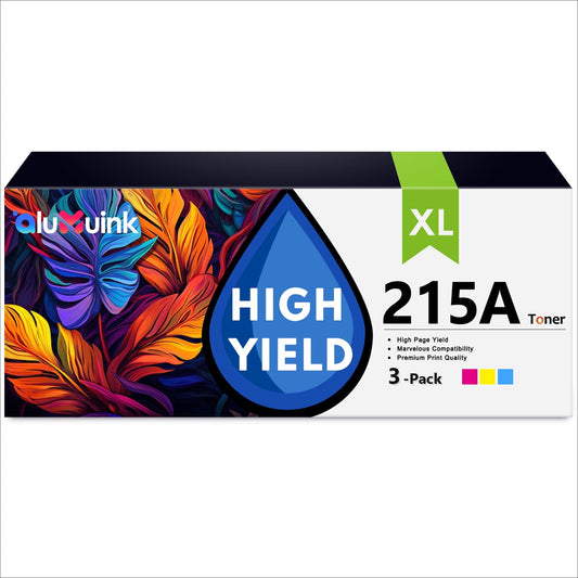 215A Toner Cartridge 3 Pack Compatible for HP 215A W2311A W2313A W2312A For Color Laser Pro M155, Color Laser Pro MFP M182, M183 Series Printers | Cyan, Magenta, Yellow