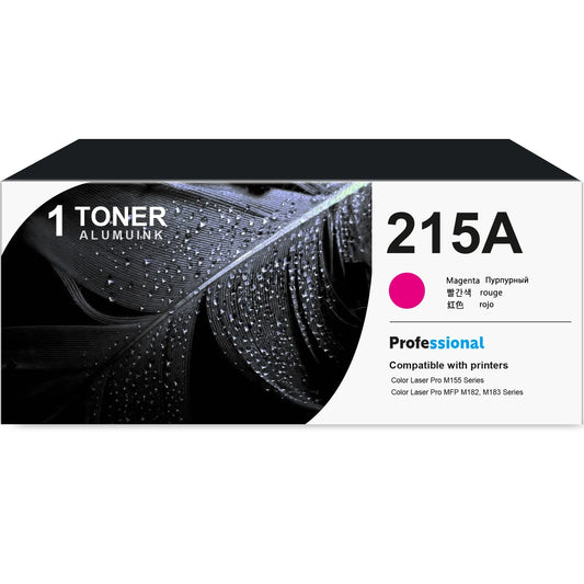 215A W2313A Toner Cartridge Magenta 1-Pack Compatible for HP 215A W2313A Toner Cartridges for Color Laser Pro M155, Color Laser Pro MFP M182, M183 Series Printer