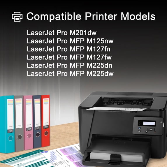83A 1Pack Toner Cartridge Compatible for HP83A CF283A Toner Cartridges for LaserJet Pro M201dw MFP M125nw M127fn M127fw M225dn M225dw Series Printer High Yield ( Black)