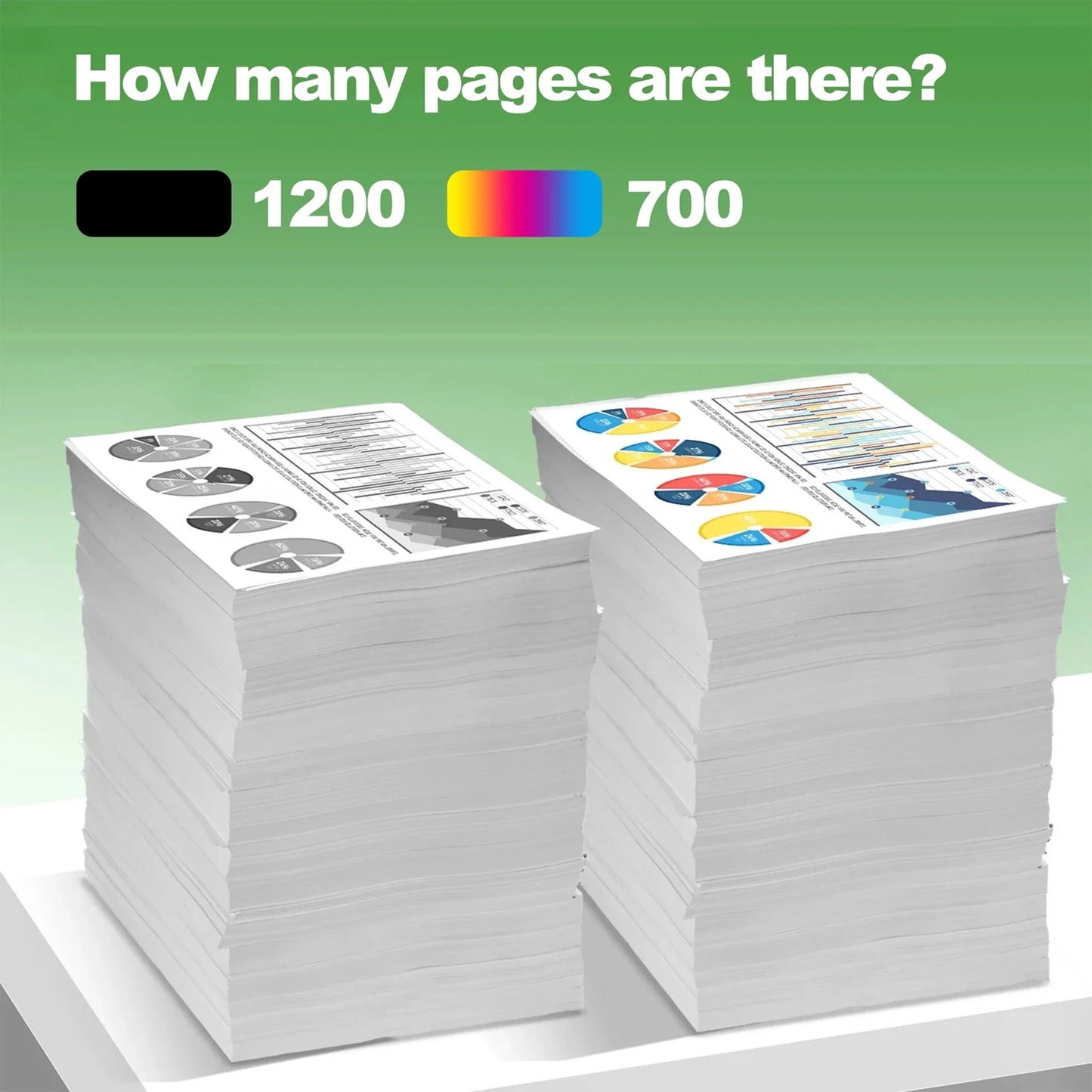 5 Pack 920 Ink Cartridge Compatible for HP 920XL Ink Cartridge 6500A 7500A 7000 Printers (BK/C/Y/M)