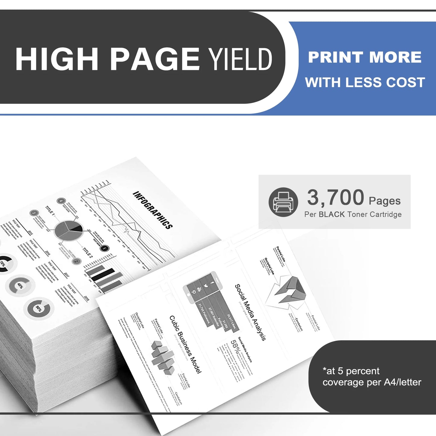 30X CF230X Toner Cartridge Black 1-Pack Compatible for HP 30X CF230X Toner Cartridges for Laser Pro M203 Series; Laser Pro MFP M227 Series Printer