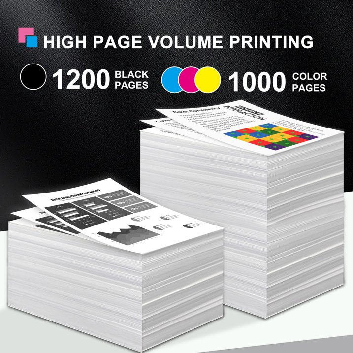 910 Ink Cartridge Compatible for HP 910 910XL Ink Cartridges for OfficeJet Pro 8020 8025(Black Cyan Magenta Yellow)