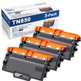 3 PK TN850 Toner Cartridge Replacement for Brother TN850 820 Toner HL-L5200DW MFC-L6800DW L6900DW