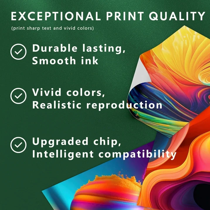 920 Ink Compatible for HP 920XL Ink Cartridge for OfficeJet 6500 Printer (Black Cyan Magenta Yellow）