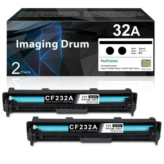 32A Lmaging Drum compatible for HP Laserjet 32A Drum Unit CF232A for Pro M118dw Printer（2 Pack）