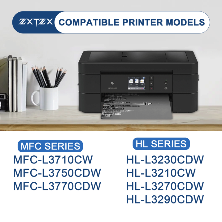 TN223 Toner Compatible for Brother TN223 Toner Cartridges Black Cyan Magenta Yellow Printer 4 Pack