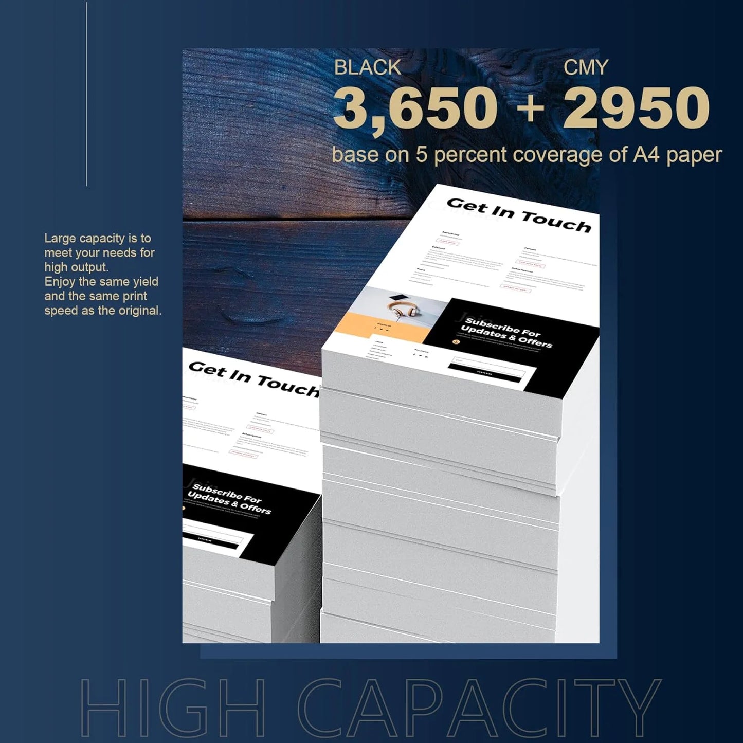 206X Toner Cartridges 4 Pack High Yield (with Chip) Toner Cartridge: Compatible for HP 206X 206A W2110X with Color Pro MFP M283fdw M283cdw M255dw M282nw Printer 206X Set Toner