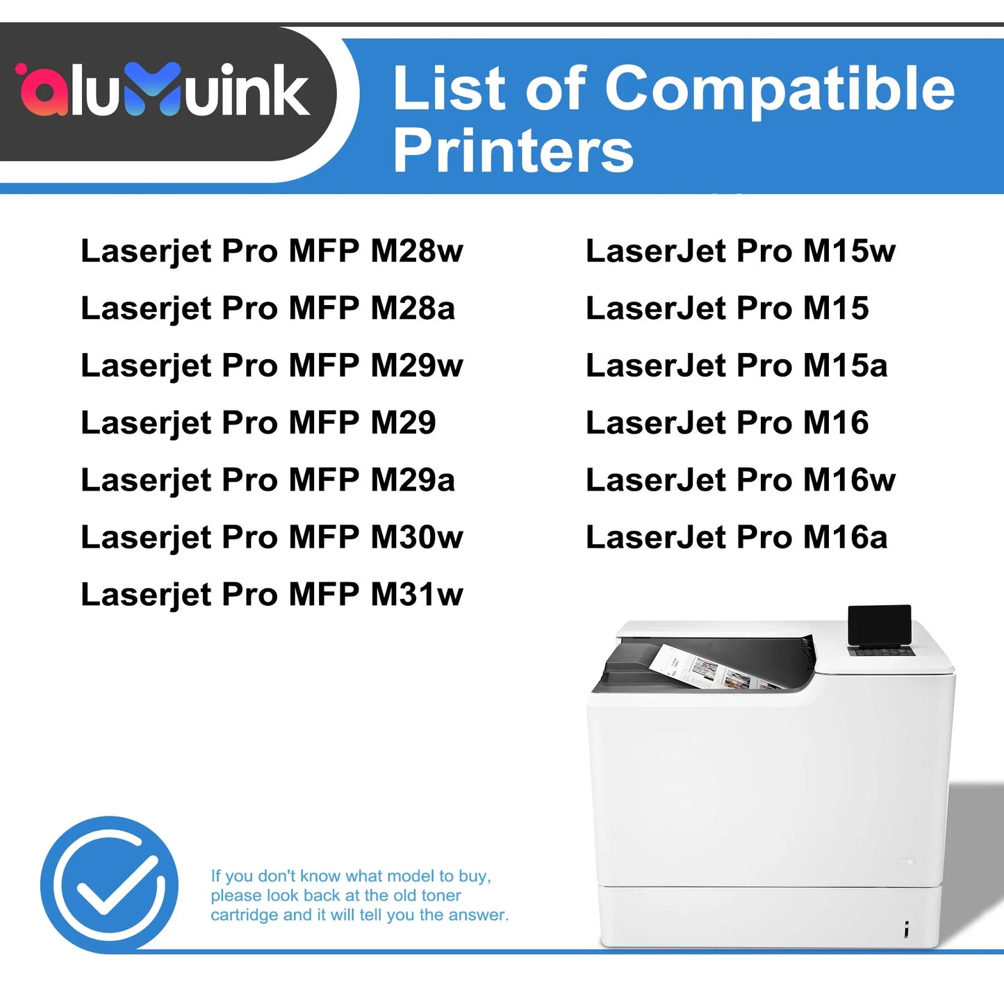 48A Black Compatible for HP 48A CF248A Toner Cartridges for LaserJet Pro M15w M16w Printer (2 Pack)