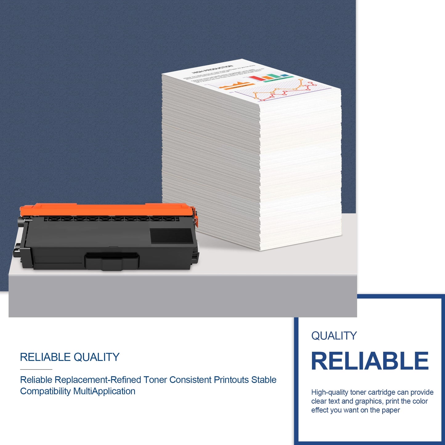 TN433 Toner Cartridges (Yellow, 2-Pack) Replacement for Brother TN-433 Toner Cartridges for HL-L8260CDW L8360CDW MFC-L8900CDW L9570CDW Printer