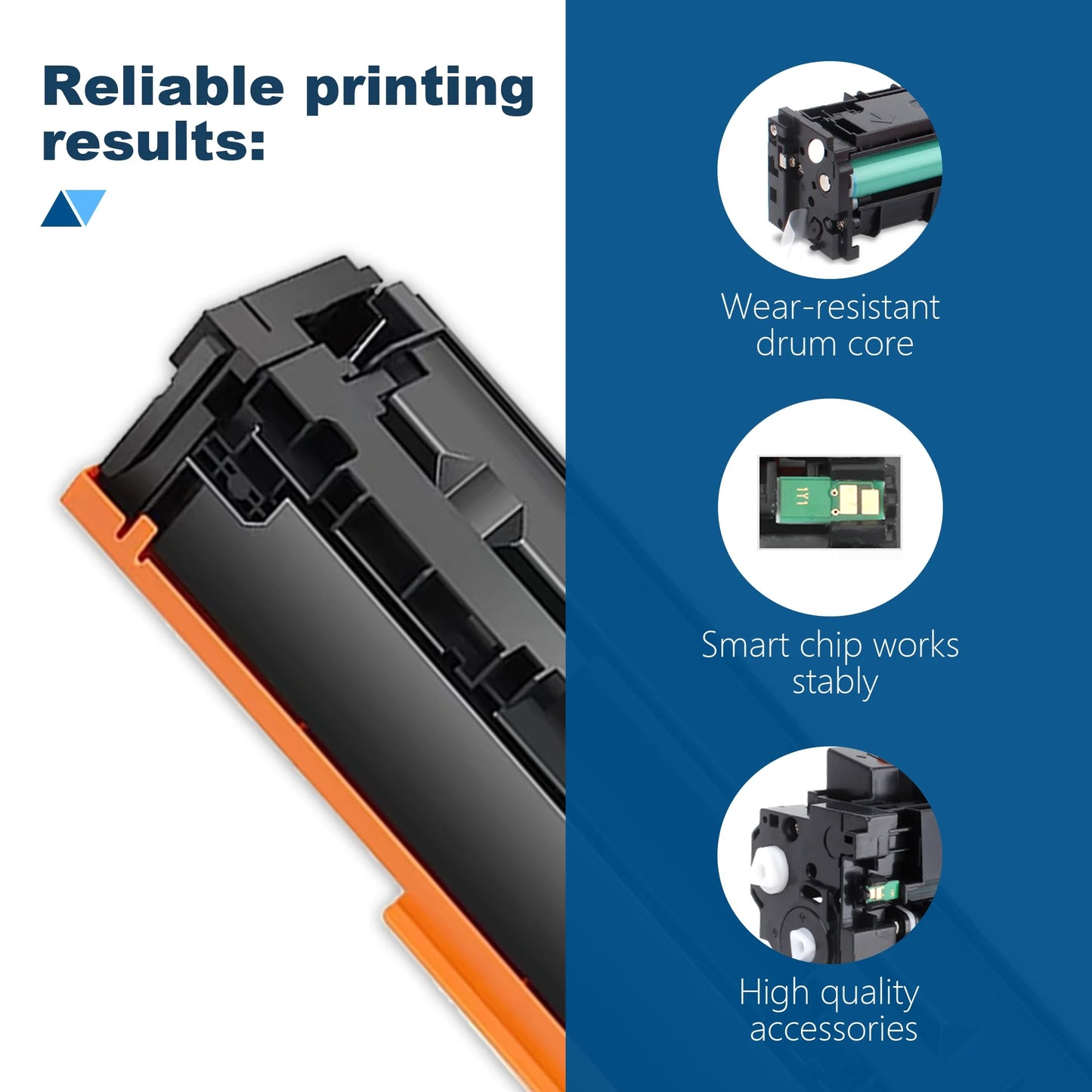 206A 4Pack Toner Cartridge Black 1600 Pages Cyan Magenta Yellow 1550 Pages With Chip Compatible for HP M255dw M282nw M283fdn M283fdw Printer