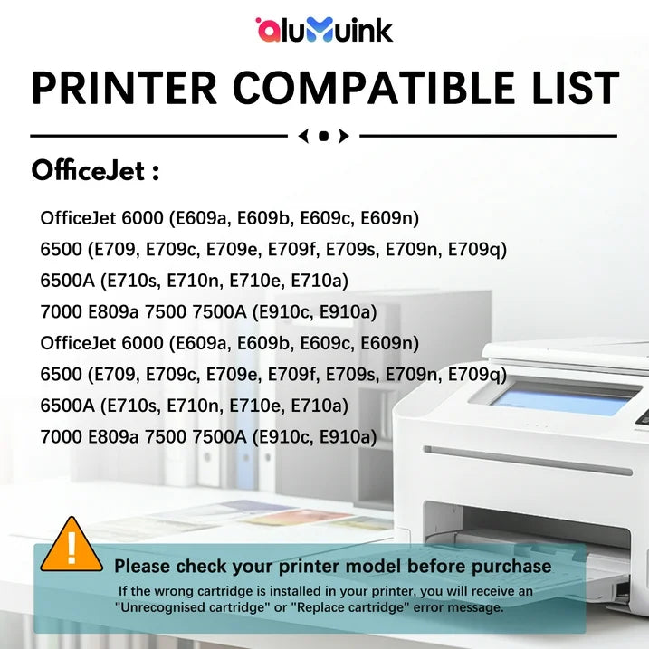 920 Ink High Yield Compatible for HP 920 XL Ink Cartridge Printer Ink 920XL 4 Pack (BK C M Y) 6500A