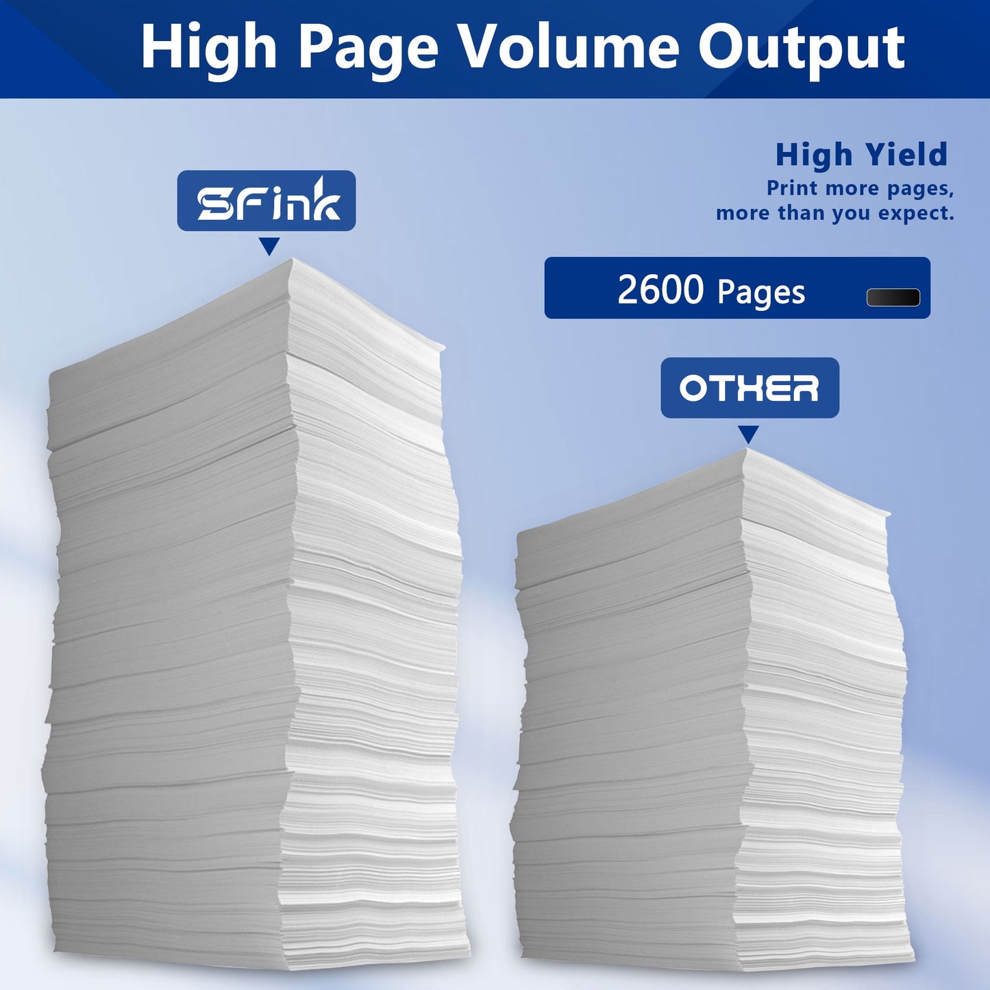 TN450 High Yield Toner Cartridge 4 Black Replacement for Brother TN-450 Toner for HL-2280DW HL-2270DW DCP-7065DN Printer