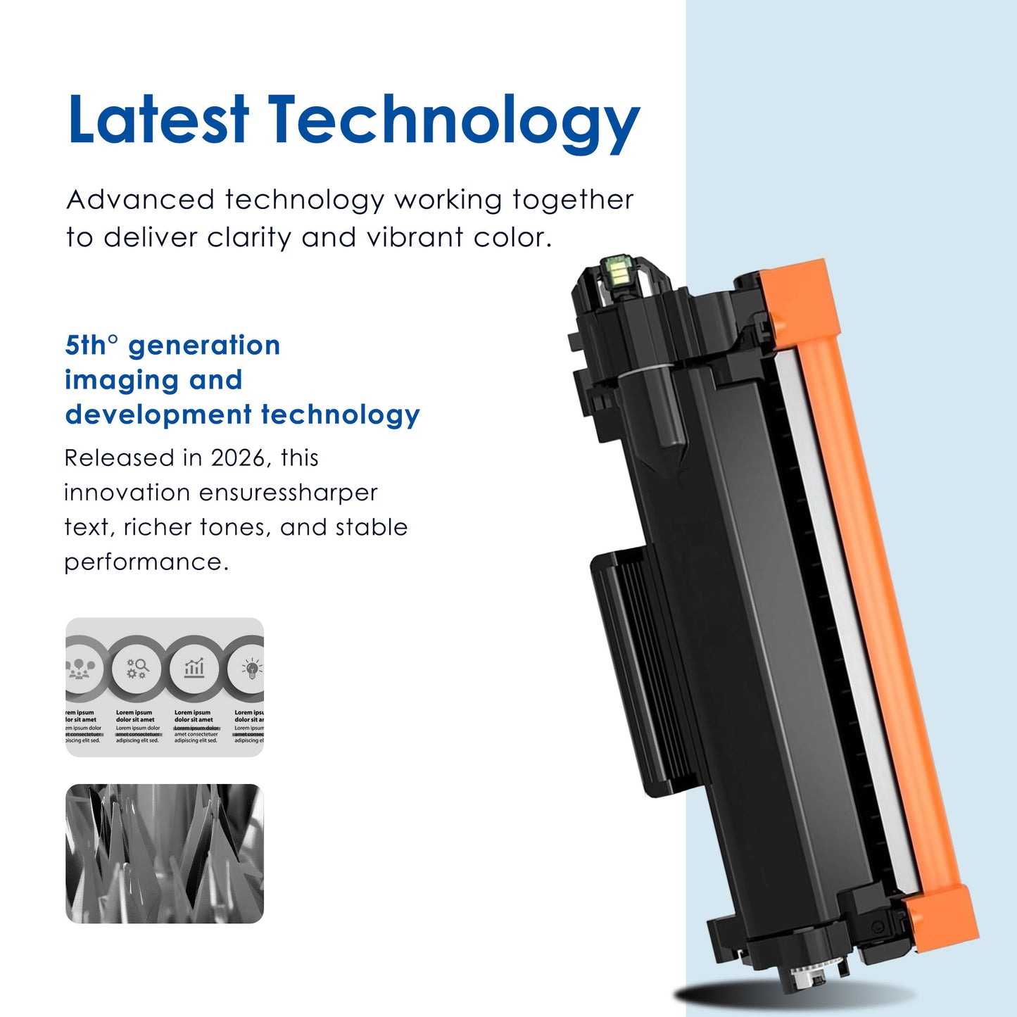 TN 830XL TN-830XL Toner Cartridge Compatible for Brother TN830XL High Yield Black Works with MFC-L2900DWXL HL-L2480DW DCP-L2647DW ( 1 Black )