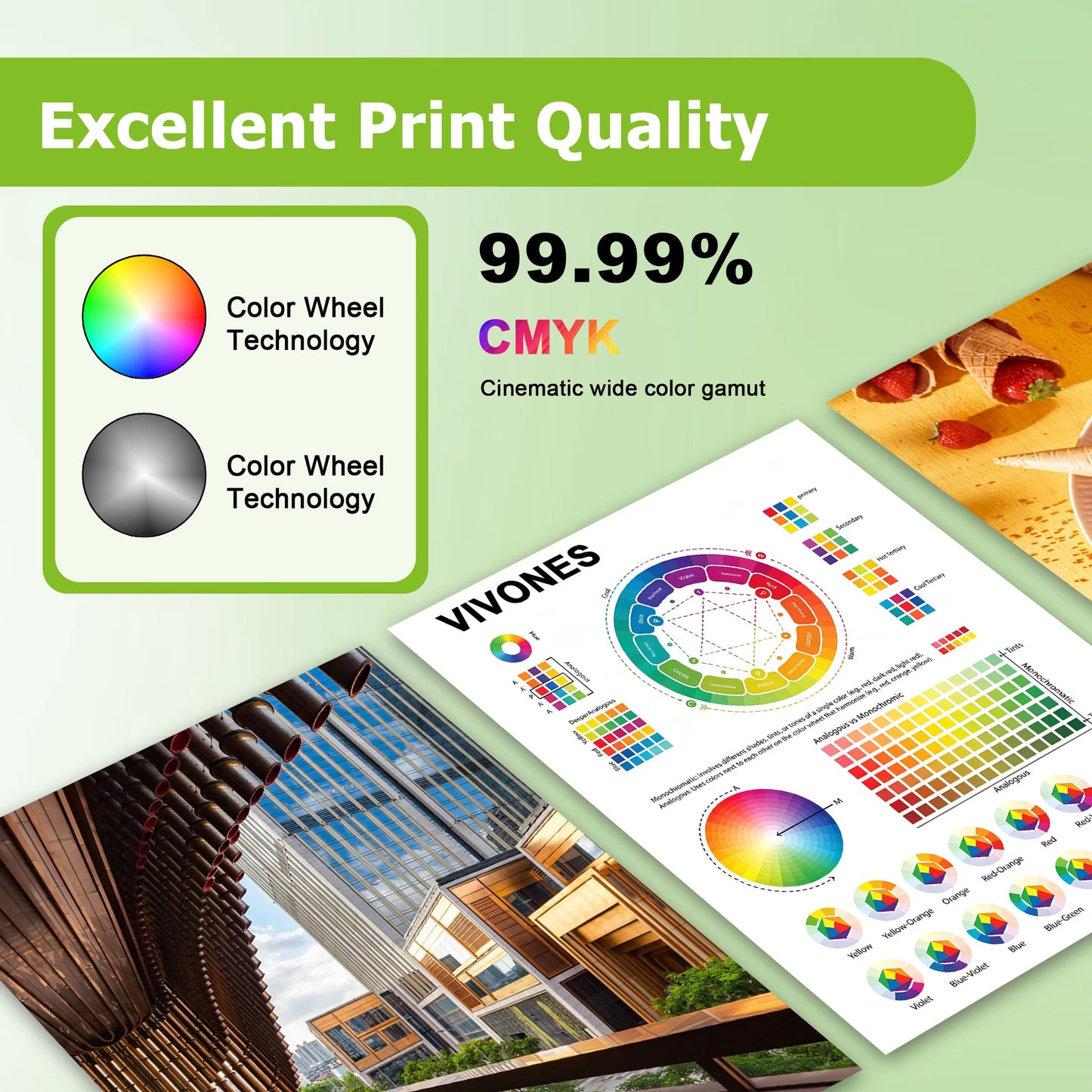 60XL Ink Cartridges Combo Pack Compatible for HP60XL Ink Cartridge Work with DeskJet D1660 D2530 ENVY 100 110 111 PhotoSmart C4635 C4640 Printers (2 Black)