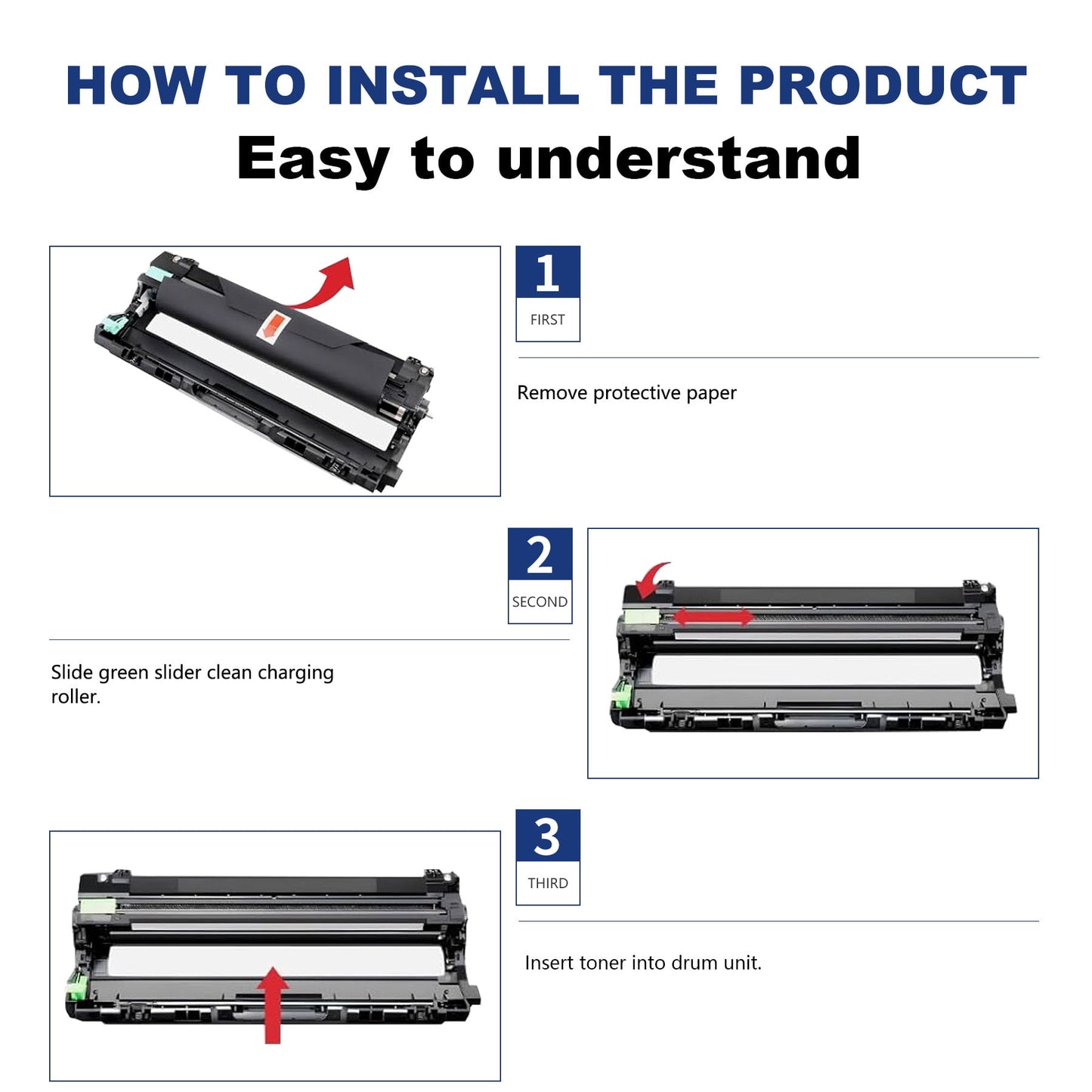 DR223CL Drum Unit 4 Pack Compatible for Brother DR223 CL Drum for HL-L3210CW HL-L3230CDW HL-L3270CDW MFC-L3710CW MFC-L3770CDW Printer Black Cyan Magenta Yellow
