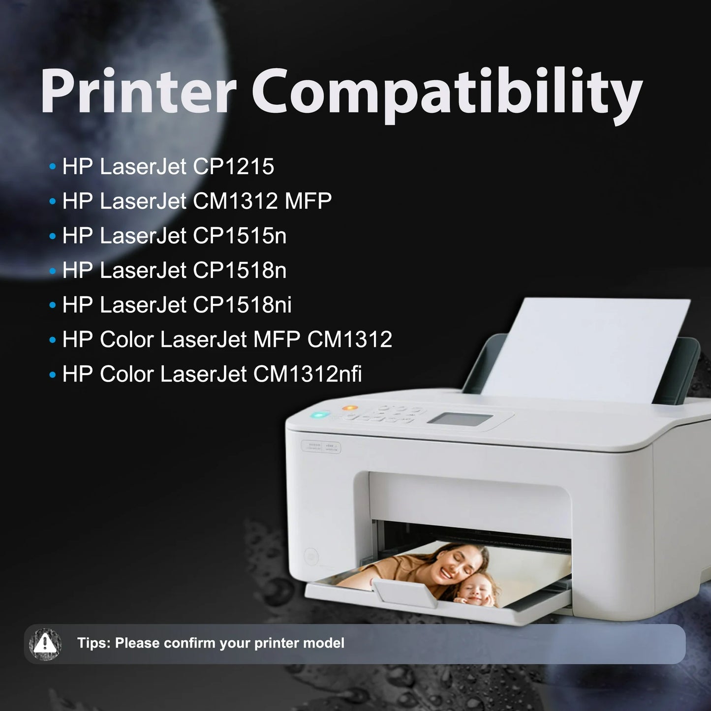 125A Toner Cartridge Compatible for HP 125A Toner Cartridge High Yield Color Laserjet CM1312 MFP CM1312nfi Printer