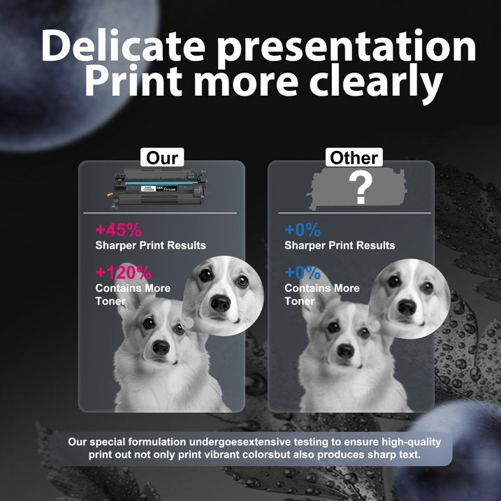 58X CF258X Toner Cartridge Compatible for HP 58X 58A Toner LaserJet Pro M404dw M404n M428dw Printer (2 Pack Black)