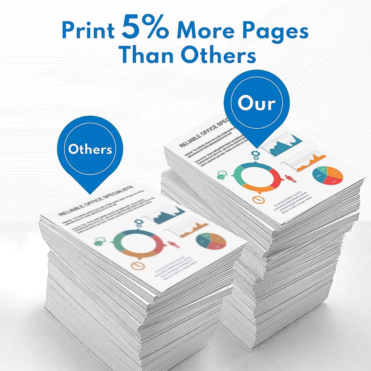 LC61 Ink Cartridge (4Pack,1BK+1C+1M+1Y) Compatible with Brother LC61 For Brother MFC-5490CN Printer